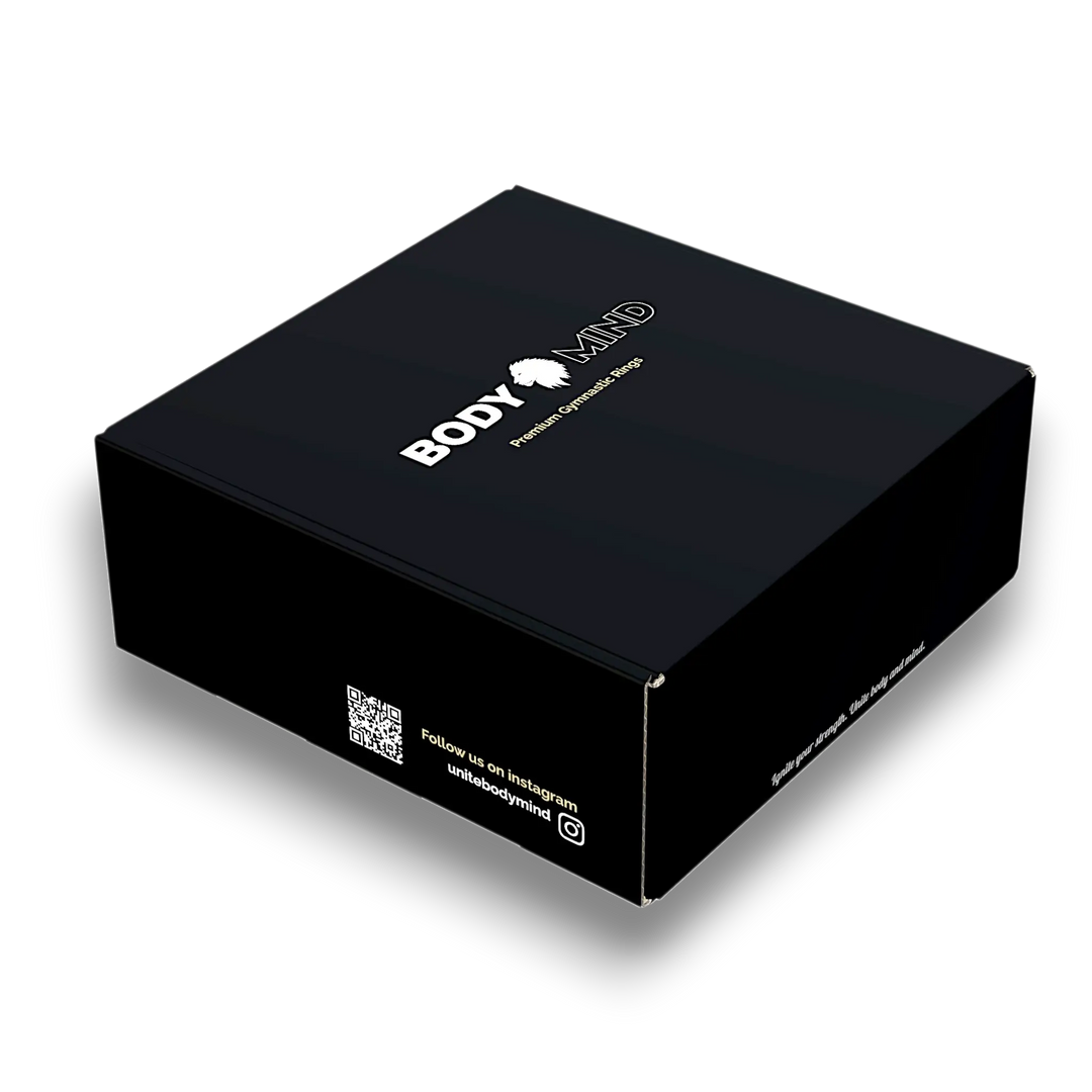 Black box with gymnastic rings inside